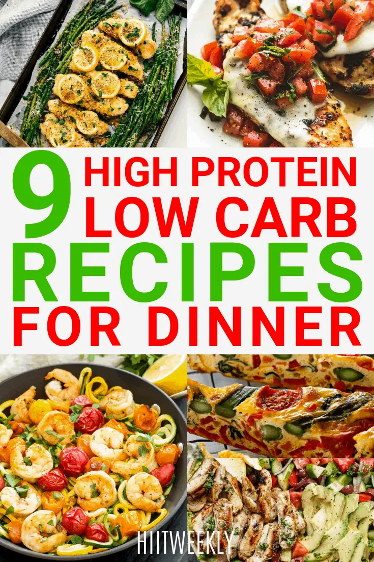 Lose weight faster with these 9 healthy dinners that are high in protein and have no carbs added. Perfect healthy keto meals for dinner and if you are clean eating. 