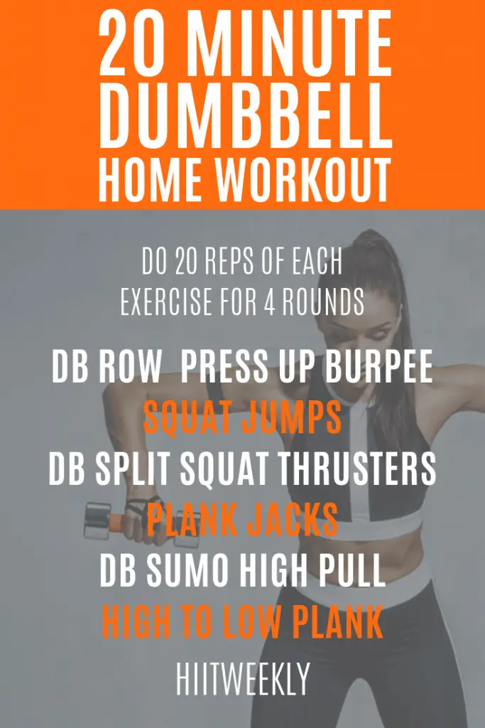 One of our favorite workout plans with dumbbells to lose weight fast that can be done at home anytime. Try this workout today and let us know how you get on!