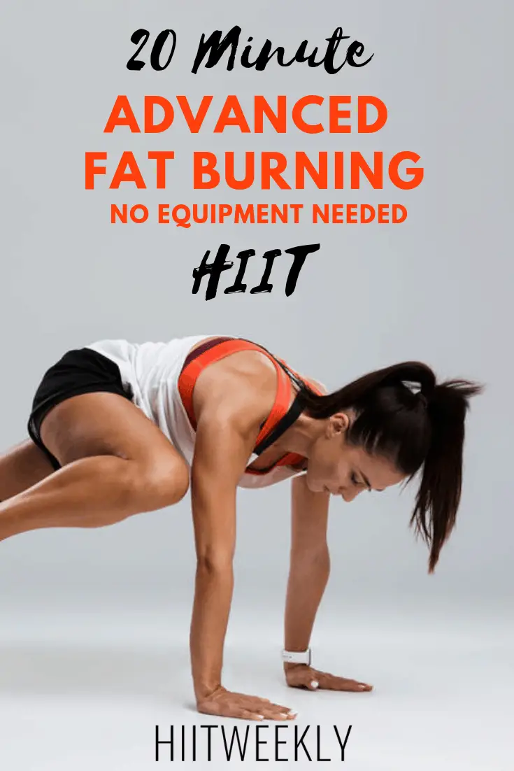 The best 20 minute advanced fat burning HIIT workout you'll do this year. Ideal for weight loss. Weight Loss HIIT Workout For Women.