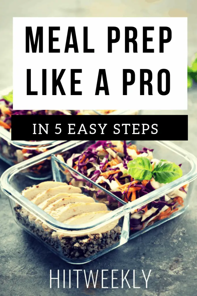 Learn how to meal prep with these 5 steps to meal prep for beginners. Start losing weight fast.