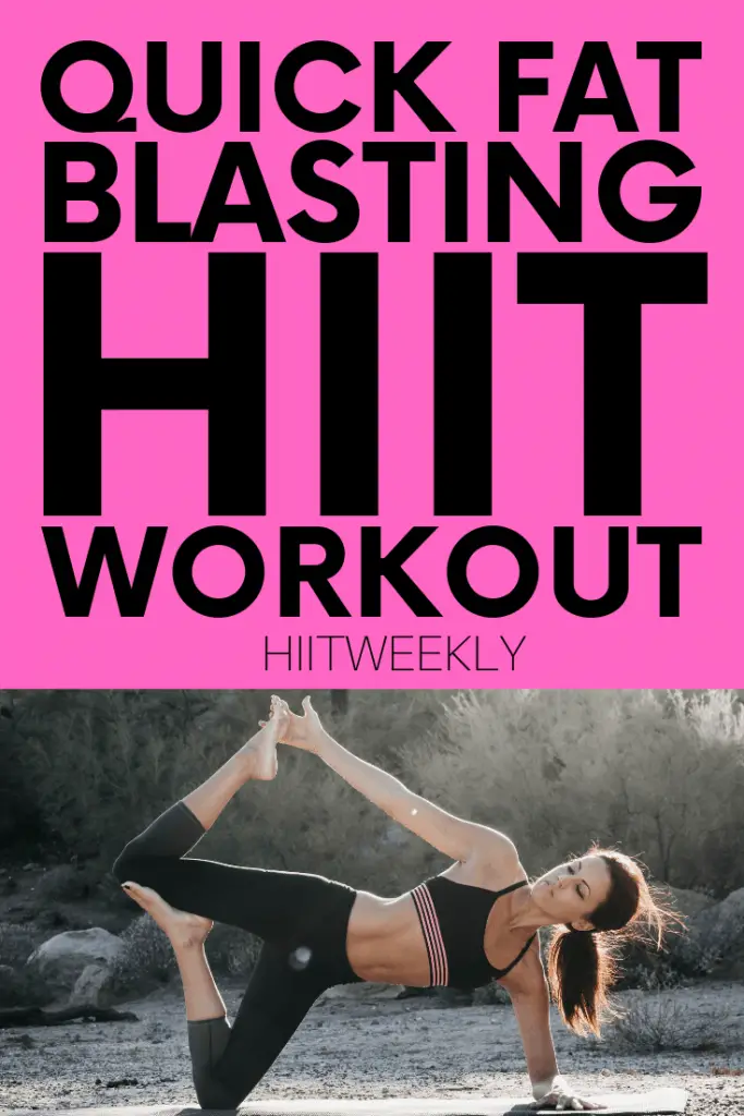 Short of time? Try this quick fat burning HIIT workout that you can do at home without any equipment that promises to make you sweat! Home fat burning workout #workout #hiit #noequipmentworkout