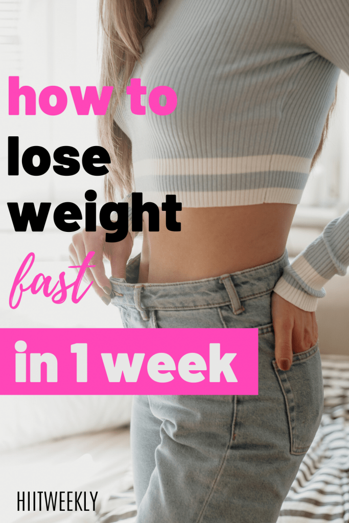 Use these 6 tips to help you lose weight fast in only 1 week. Rapid weight loss tips. 