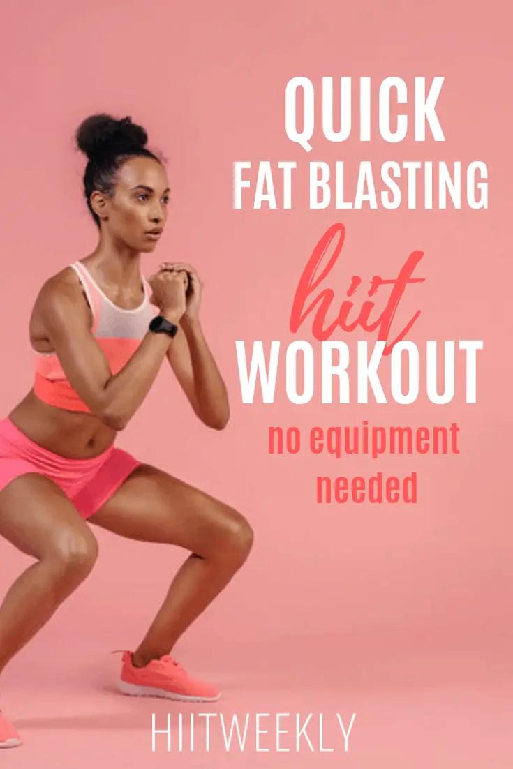 We love this fat burning HIIT workout for women. No equipment needed workout at home for women to lose weight and get super fit in no time at all.