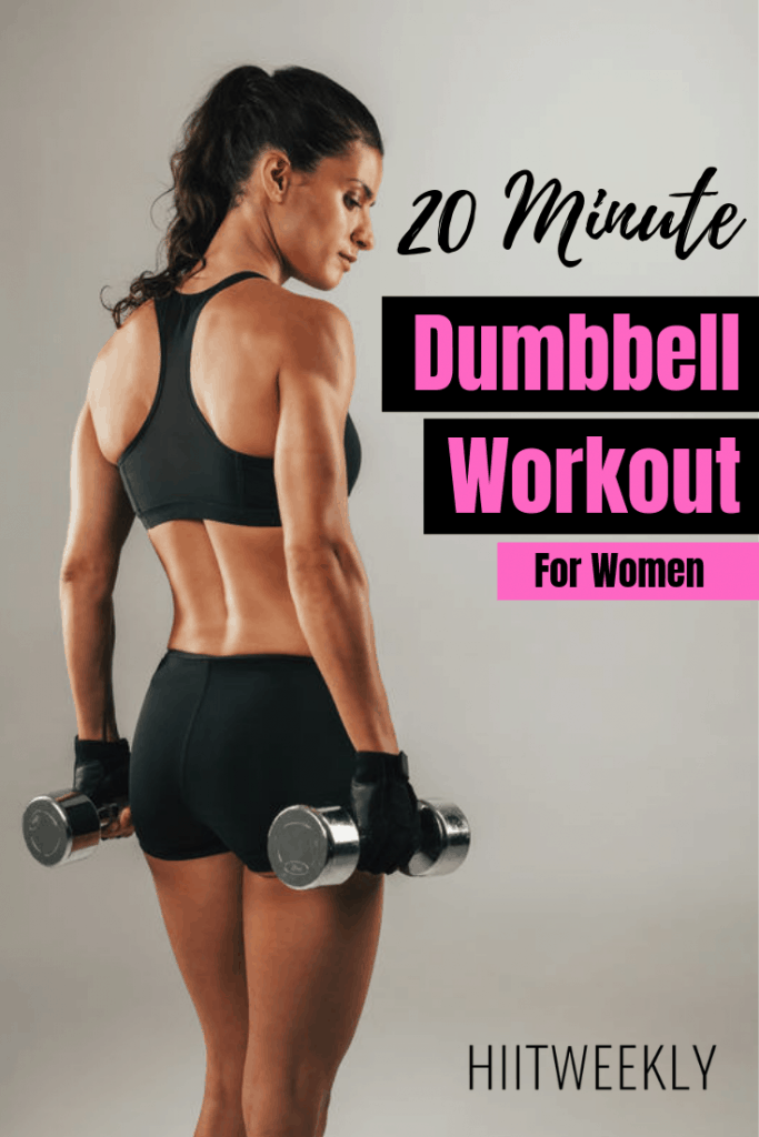 Melt fat and tone muscle with this dumbbell workout for women to lose weight. Another awesome workout with weights. Dumbbell Workout Weight Loss.