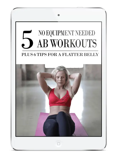 Women if you want a flat stomach do these 8 ab exercise to help get rid of that belly fat and bring those abs out. Plus 5 ab workouts for a flat stomach.