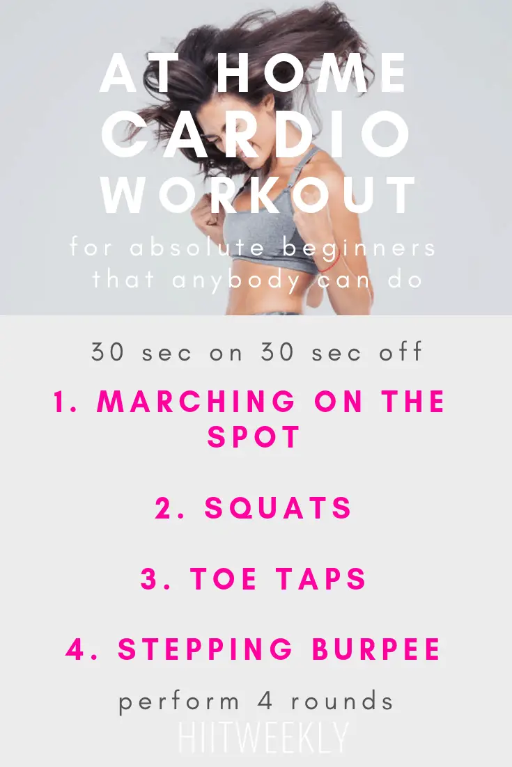 Blitz fat and get fit fast with this at home cardio HIIT workout designed for absolute beginners with no equipment. Perfect if you are new to working out at home and need a little guidance to get you started on your fitness and weight loss journey.