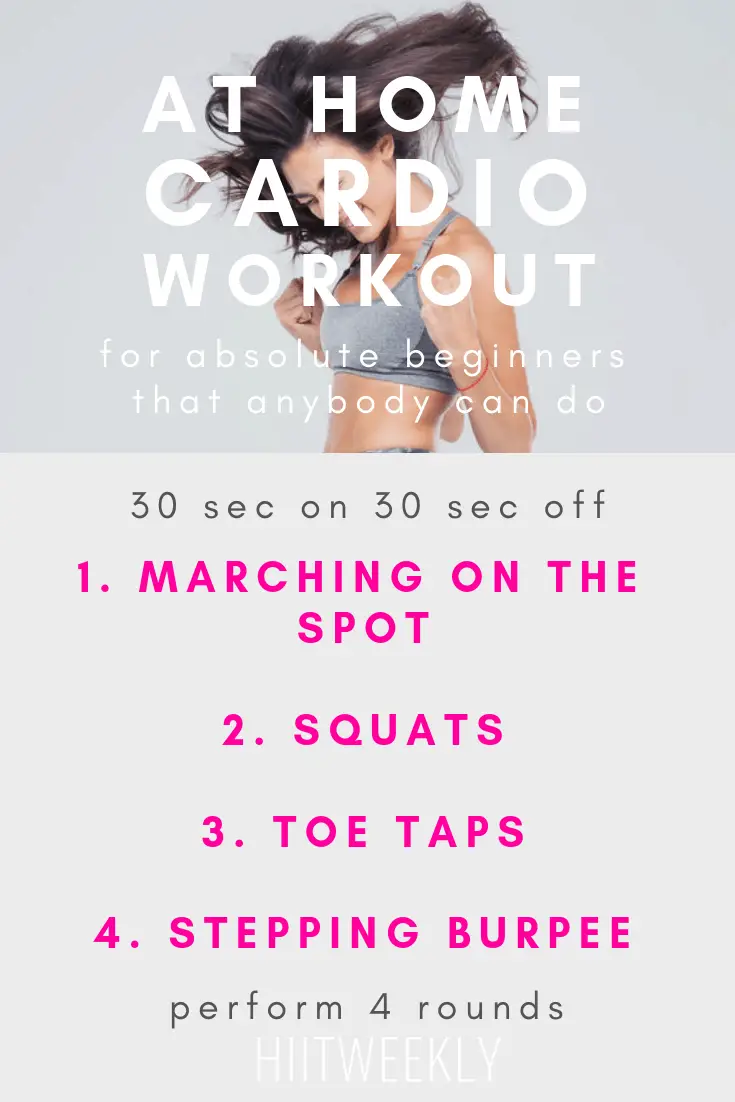 Beginner home best sale cardio workout