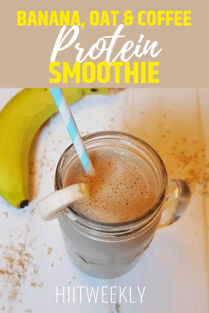 A yummy coffee based protein shake recipe to get you going in the mornings. This banana, oat and coffee protein smoothie is delicious. Make it today to help reach your weight loss goals.