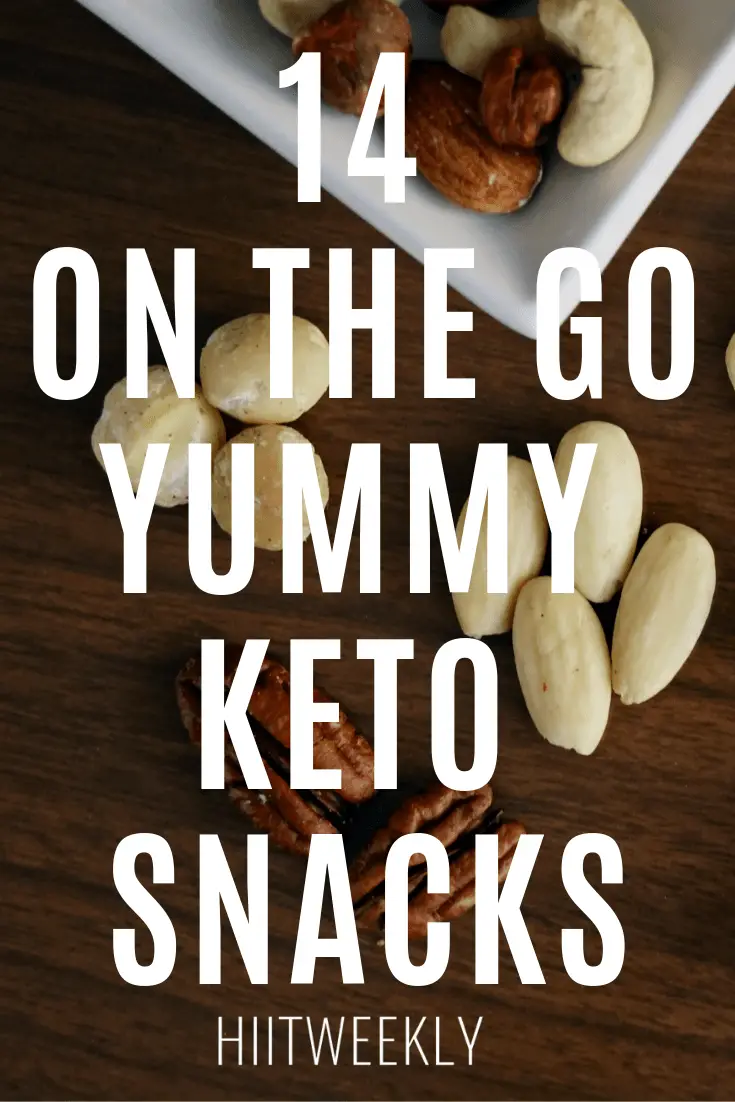 14 healthy on the go high protein snacks for healthy weight loss. Keto and clean eating snacks to make your diet easier to follow.