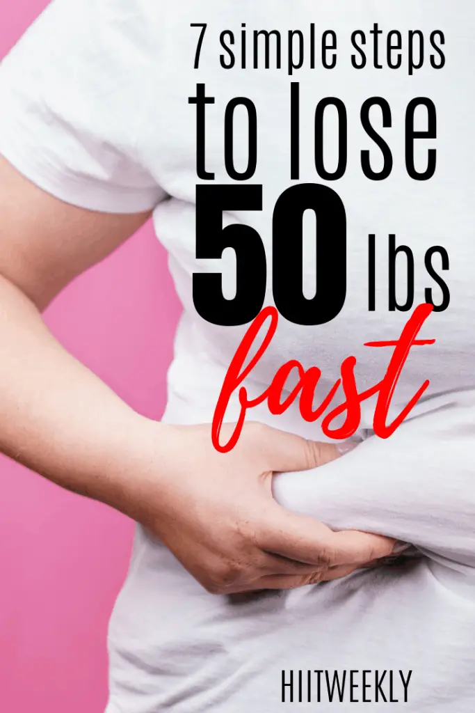 Follow these 7 steps to get on your way to losing 50 pounds for good. Challenge yourself to lose 50 pounds in 3 months following these 7 steps. 
