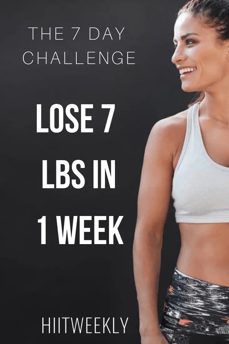 It's time to lose some weight, I challenge you to lose 7 pounds in the next 7 days and I'll even give you all the tools you need to get the job done. The 7 Day Challenge. Lose 7 lbs in a week