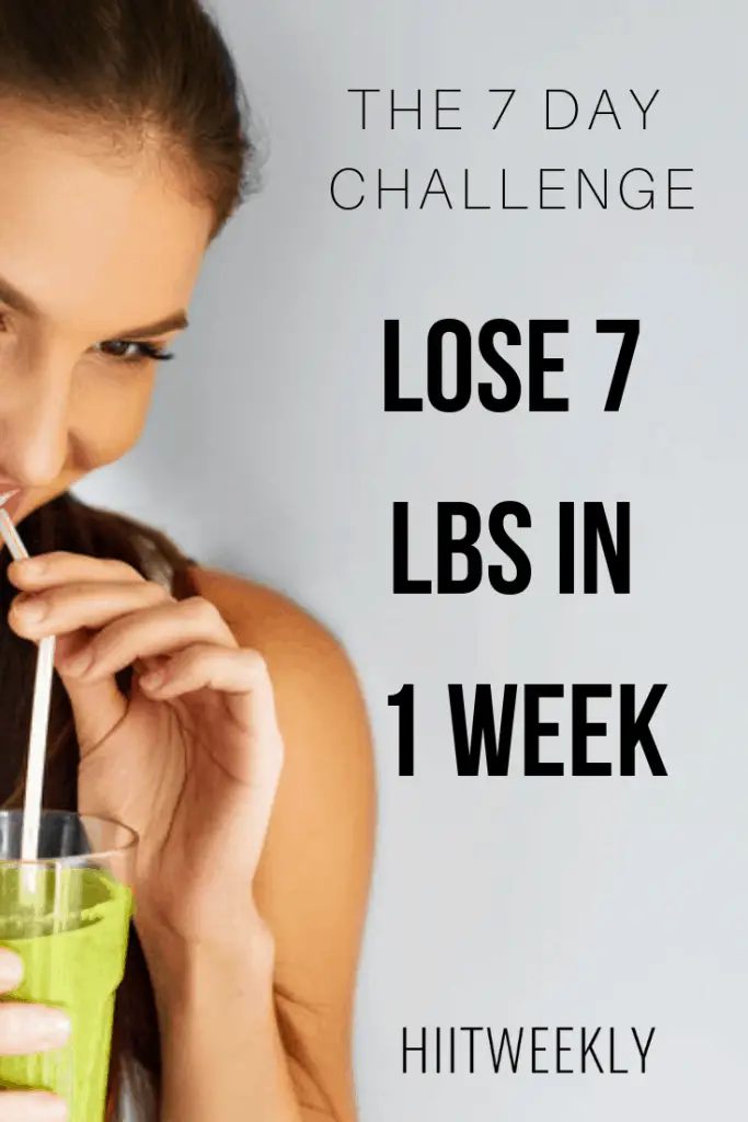 It's time to lose some weight, I challenge you to lose 7 pounds in the next 7 days and I'll even give you all the tools you need to get the job done. The 7 Day Challenge. Lose 7 lbs in a week