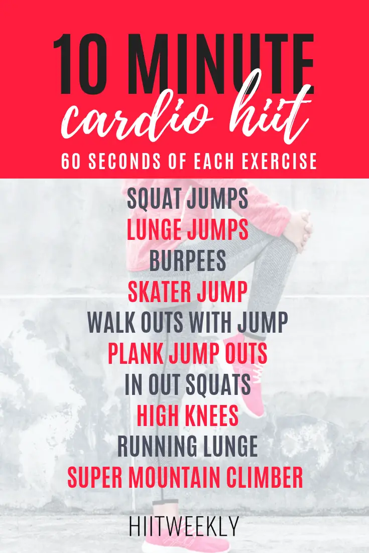 Here are the 10 best exercises you can do to lose body fat fast that require no equipment. Plus get yourself a quick 10 minute at home cardio HIIT workout.