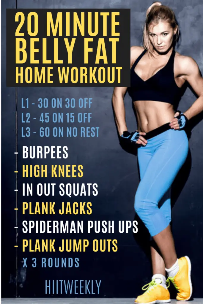 The 10 Best Workouts To Lose Belly Fat Fast At Home HIIT WEEKLY