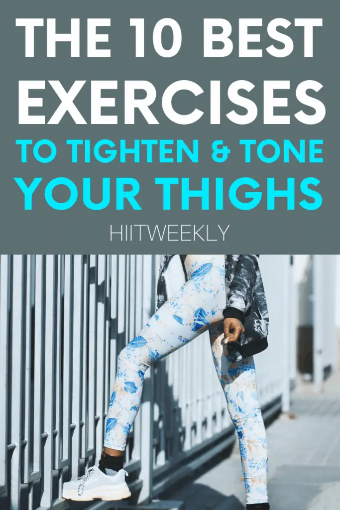 Get rid of unwanted thigh fat with these 10 exercises designed to target your inner thighs and glutes for more tighter and toned legs. Plus get the kettlebell thigh and butt workout to lose weight in your thighs from home.