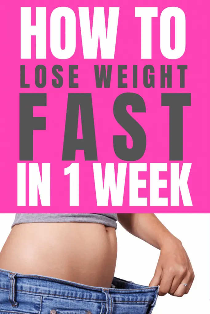 Find out how to lose weight fast with these easy to follow steps. Lose weight fast in one week.