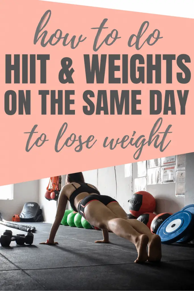 Do you want to train twice a day but are not sure how to get started. This is how you can do booth HIIT and weight training on the same day. 