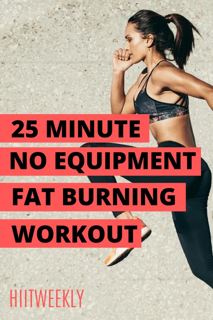 Get fit with this 25 minute no equipment HIIT workout tat promises you will sweat! Start training now, click here. 