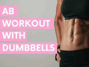 At home abs workout with dumbbells for killer tight abs.