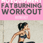 Train hard with this bodyweight no equipment needed home HIIT workout.