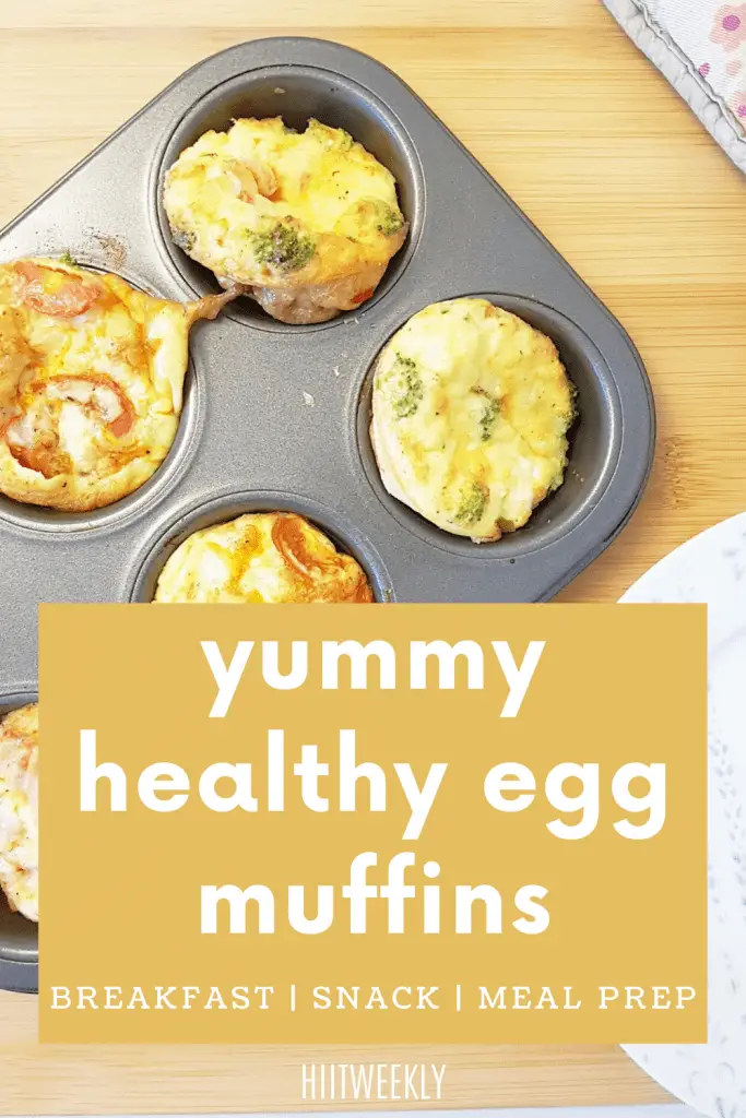 Delicious healthy egg muffin recipes 3 ways for a healthy high protein breakfast or snack that is also low carb and keto friendly. 