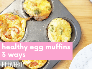 You nee to try these egg muffins, they are the perfect high protein snack or on the go breakfast option.