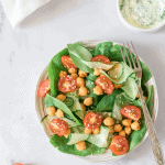 Elevate your salad game with this flavorful combination of chickpeas, fresh veggies, and a smoky paprika dressing. A healthy and satisfying dish perfect for any meal!