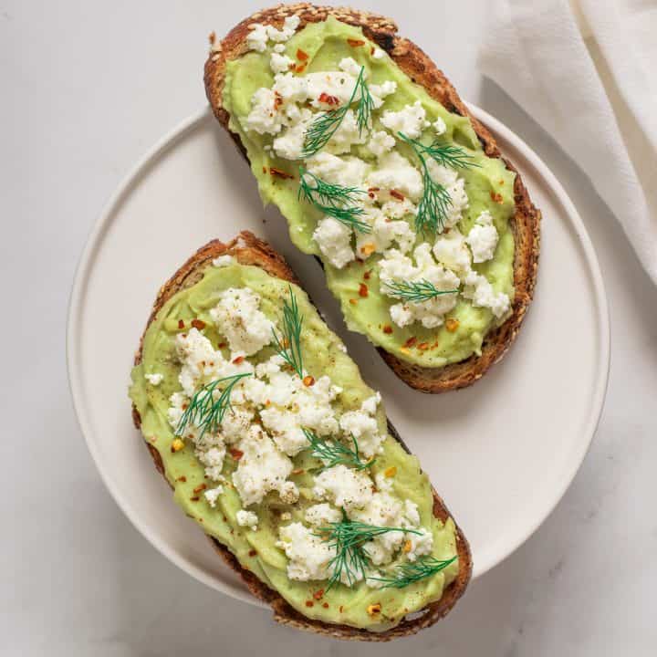 Avocado & Ricotta on Sourdough Toast