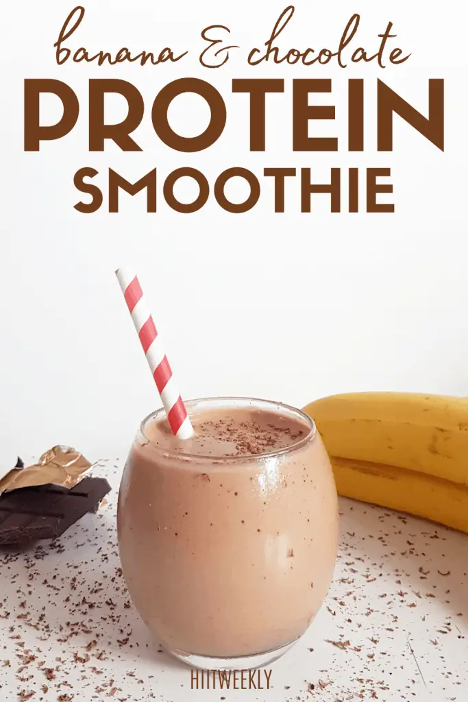 This chocolate and banana smoothie recipe is actually healthy! With raw cacao, protein powder and greek yogurt for a truely creamy texture.