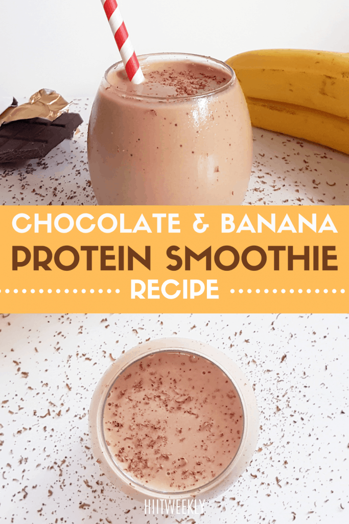 This chcolate banana smoothie is the perfect quick breakfast recipe you have been looking for that is high in protein and fibre to help you feel full all morning. 