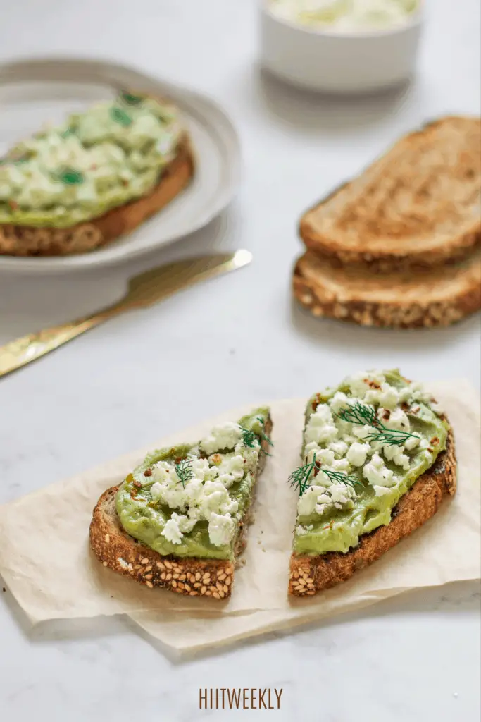 This avocado on toast recipe is lovely with ricotta cheese. Making it a great alternative if you are sick of eggs, avocado and toast. 