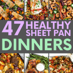 If you like to eat healthy and hate cleaning up then you will love these healthy sheet pan dinner recipes we have found for you. Try these one pan dinner recipes to day to up your healthy eating game.