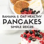 Elevate your breakfast experience with a burst of berries in these high-protein banana and oat pancakes. Experience a delightful combination of flavors and the nutritional goodness of this guilt-free morning treat.