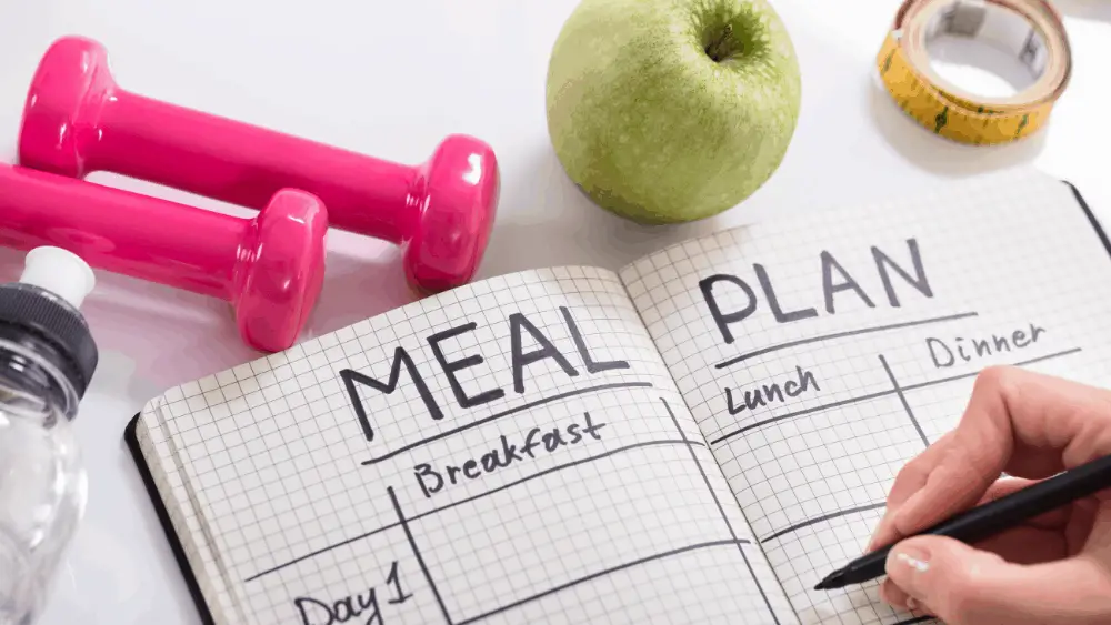 Keep a food diary and follow a plan to lose belly fat over the next 14 days.