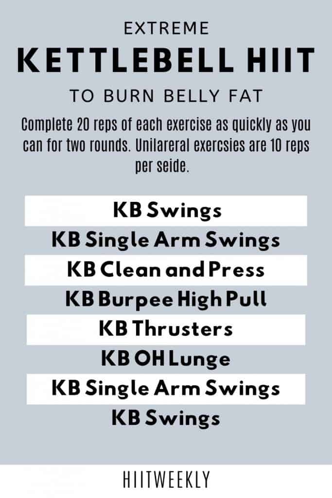 Extreme cardio kettlebell cheap workout