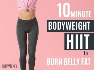 get into great shape with our quick 10-minute no equipment HIIT workout that you can do every day!