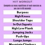 A quick no equipment HIIT workout that you can do in just 100-minutes a day for amazing results.