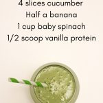 Get your daily potassium hit with this super healthy green protein smoothie recipe.