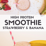 Revitalize your mornings with our Banana and Strawberry Protein Smoothie! Blended to perfection, this delicious concoction combines the sweetness of ripe bananas, the freshness of juicy strawberries, and a protein punch to kickstart your day. A sip of health and flavor in every glass! 🍌🍓💪 #ProteinSmoothie #MorningBoost #HealthyIndulgence