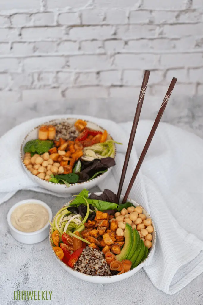 This fresh and filling vegan buddha bowl is packed with protein to help keep you feeling nice and full throughout the day. 