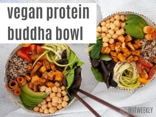 The Best Vegan Protein Buddha Bowl Recipe | HIIT WEEKLY