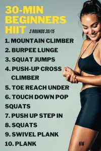 30 Minute Home HIIT Workout For Beginners | HIIT WEEKLY