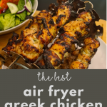 Transform your dinner routine with these Greek chicken kebabs cooked to perfection in the air fryer. Enjoy the same delicious flavors with a crispy twist!