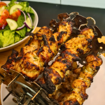 Elevate your dinner with an air-fried elegance featuring these Greek chicken skewers. Discover a quick and tasty way to enjoy the rich flavors of the Mediterranean.
