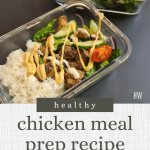 Say goodbye to boring lunches with our mouthwatering Greek chicken and rice meal prep recipe! Juicy marinated chicken paired with aromatic rice, it's a delicious and convenient option for hectic weekdays. Get the recipe here!