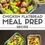Turn your weekdays into a delight with this Greek chicken flatbread meal prep. A convenient and tasty lunchbox option that satisfies your cravings with Mediterranean flair.