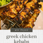 Turn your weeknights into a delight with these quick and easy air-fried Greek chicken kebabs. A delicious dinner solution that's both simple and satisfying!