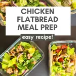 Experience the magic of Greek flavors in this chicken flatbread meal prep. Transform your lunch into a taste journey with the richness of Mediterranean cuisine.
