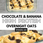 Elevate your breakfast game with these power-packed overnight oats. Bananas, chocolate, and peanut butter team up for a delicious and protein-rich start to your day!