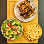 Transport your taste buds to the Mediterranean with these flavorful Greek chicken kebabs cooked to perfection in the air fryer. A quick and delicious dinner option!